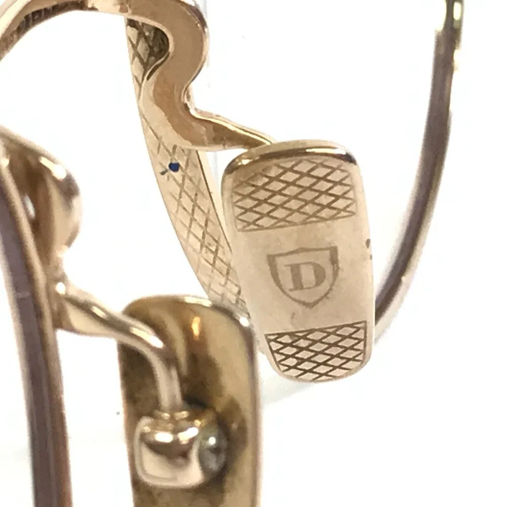 Vintage DITA Eyeglasses Frames JOURNEY Shiny Gold Aviator Wire Rim 49-21-144